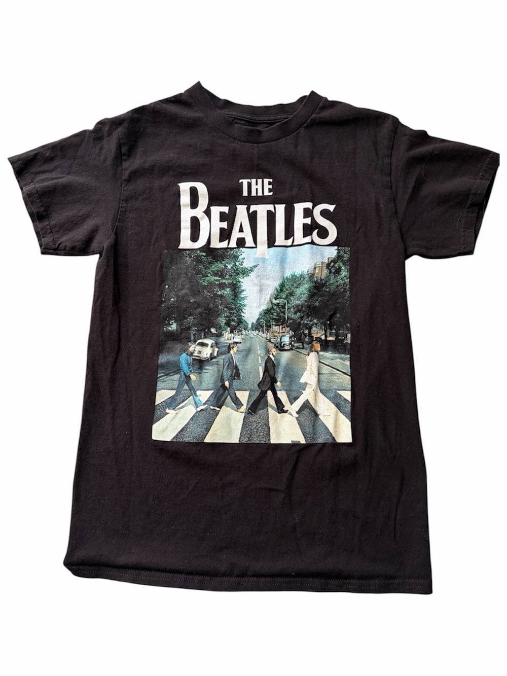 The Beatles Abbey Road Black Graphic Band T-Shirt Retro Rock Music Tee Retro
